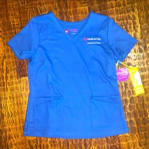 Urbane Ultimate Scrub Top Royal Blue